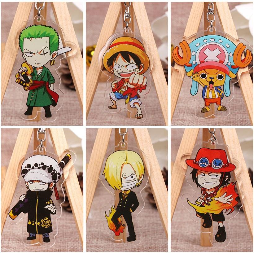 Y&amp;P| ONE PIECE จี้พวงกุญแจอะคริลิคใสสองด้าน