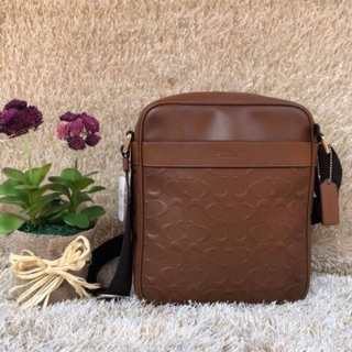 COACH F24868 CHARLES FLIGHT BAG IN SIGNATURE LEATHER