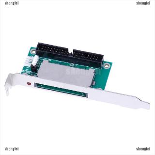 (SF) อะแดปเตอร์แปลงสายเคเบิ้ล 40-pin CF Compact Flash Card to 3.5 IDE PCI Bracket Back Panel