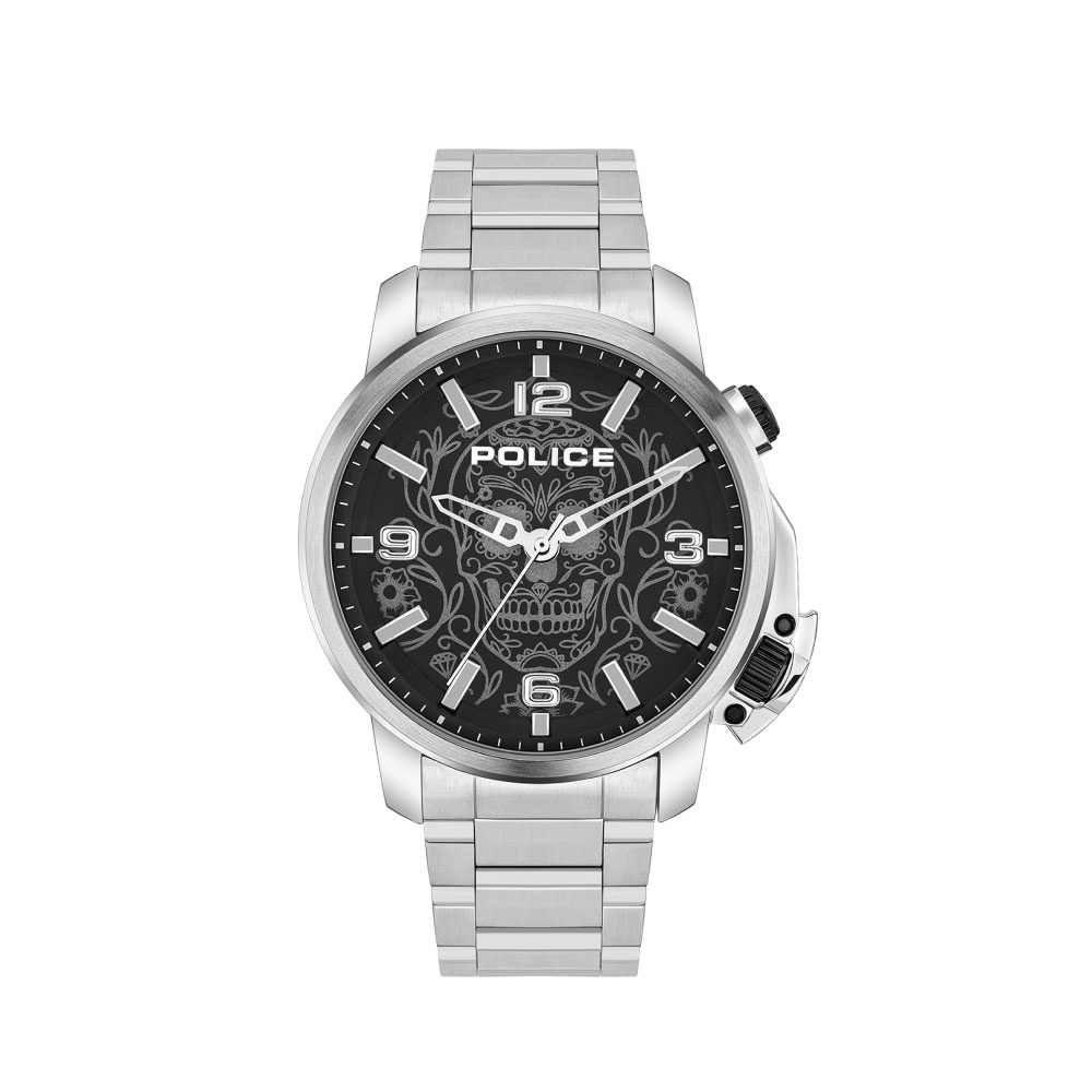 (ของแท้ประกันช้อป) POLICE นาฬิกาข้อมือผู้ชาย Ferndale watch รุ่น PEWJJ2110003 สีเงิน นาฬิกาข้อมือ