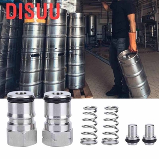 [Disuu]304 อะแดปเตอร์เชื่อมต่อสแตนเลส Homebrew Keg Ball Lock Post 9 / 16 In 18