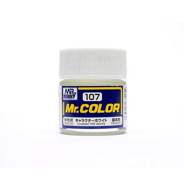 Mr.Hobby Mr.Color C107 Character White Semi-Gloss (10ml) 4973028635454 (สี)