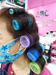 โรลม้วนผม แบบขน ไม่ใช้กิ๊ป ลอนสวย