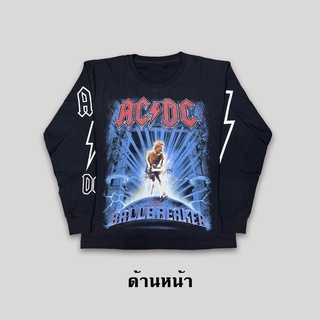 เสื้อยืดแขนยาววงร็อค (AC/DC)