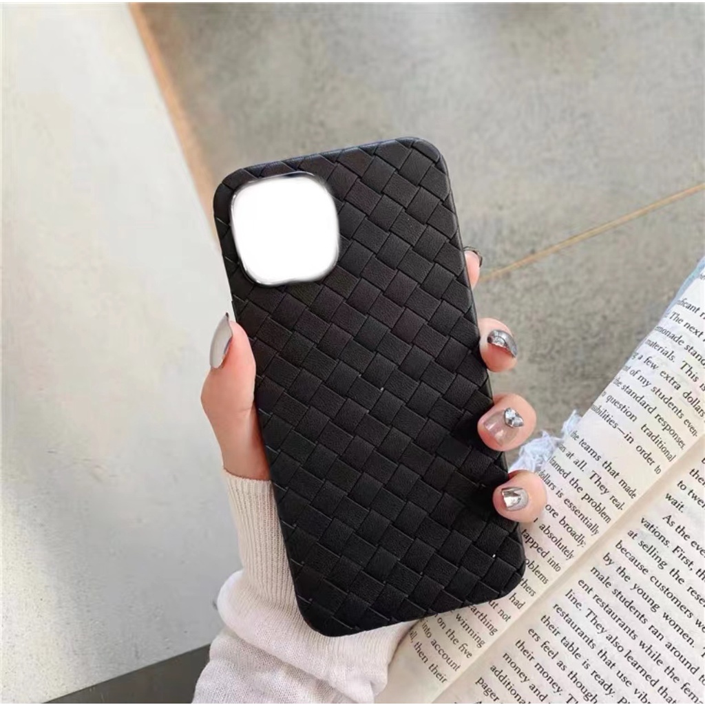 for 13 12 11 Pro Max /13 mini / XR XS MAX / 6S 6 7 8 Plus เคสโทรศัพท์ซิลิโคนถักระบายอากาศนุ่มเคสคลุม