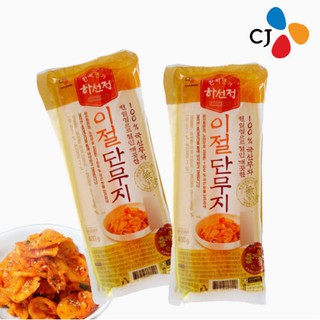 cj pickled yellow radish หัวไชเท้าดองเกาหลี  단무지 400g