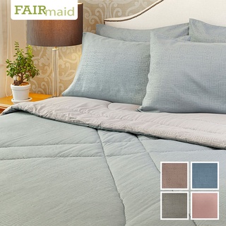 FAIRmaid เซ็ทเครื่องนอน(6/4 ชิ้น) ลาย Party สำหรับเตียงขนาด 6/5/3.5 ฟุต (ผ้าปู ผ้านวมเย็บติด ปลอกหมอน และปลอกหมอนข้าง)