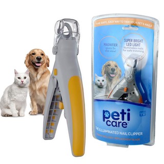 กรรไกรตัดเล็บ สัตว์เลี้ยง Peti Care พร้อมไฟ LED และแว่นขยาย รุ่น PetiCare-02a-J1