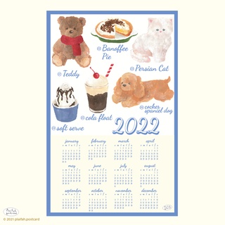 Fabric Calendar 2022 ปฎิทินผ้า 🌲🧸🧇🛌🌟 ติดตกแต่งกำแพง หรือใส่กรอบรูปได้ l plaifah.postcard