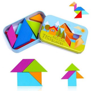 🔺Tangram Puzzle แผ่นตัวต่อปริศนา