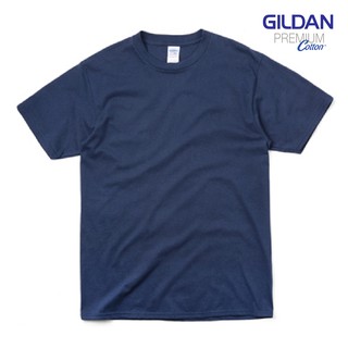 เสื้อยือคอกลม GILDAN Premium Cotton สีกรม