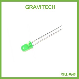 [Gravitechthai] LED green diffused 5mm (10 LEDs)