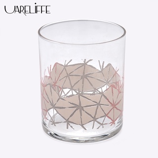 Uareliffe Glass Cup 290ml Geometric Simple European Style Water Bottle