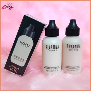 Sivanna Concealer Liquid Foundation ซีเวียน่า รองพื้นบางเบาดุจใยไหม Velvet Touch Foundation(1ชิ้น)