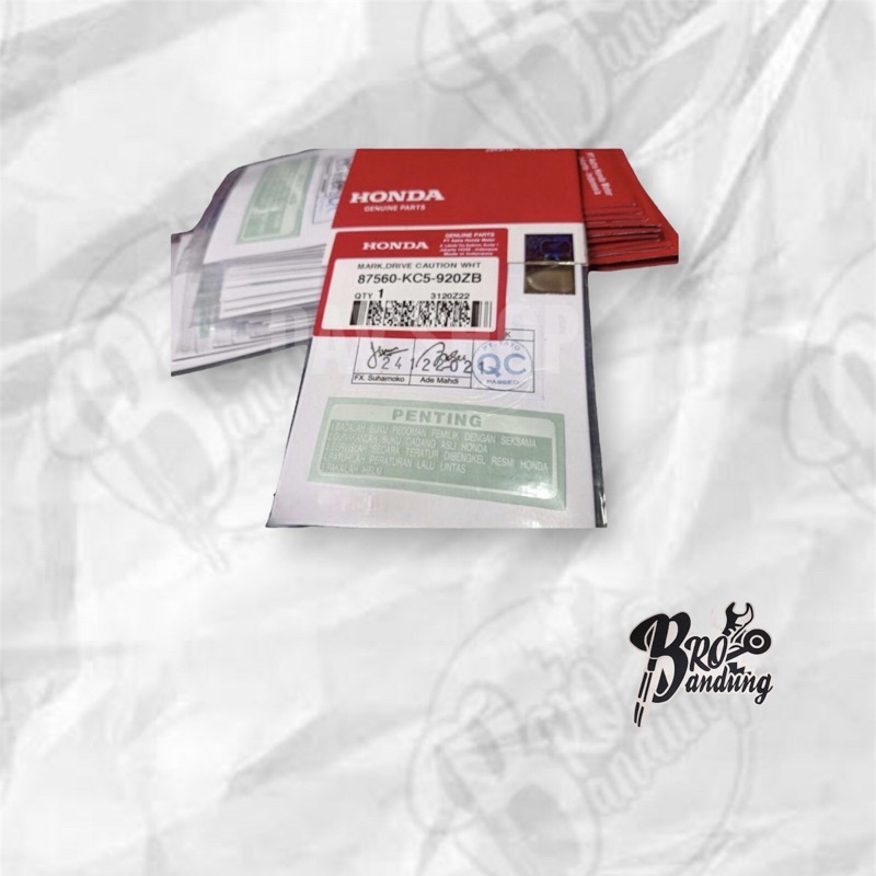 สติ๊กเกอร์นําเข้า / สติ๊กเกอร์ CAUDION HONDA C700 C800 ASTREA 800 STAR PRIMA GRAND LEGEND SUPRA X SU