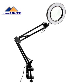 10X Magnifying Glass with Light and Clamp 3 Color es 10 Brightness Adjustable Magnifying Desk Lamp for Crafts Reading