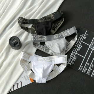 กางเกงในชาย Jockstrap เอวตำ่sexy เว้าด้านหลัง ระบายความอับชื้นได้ดี
