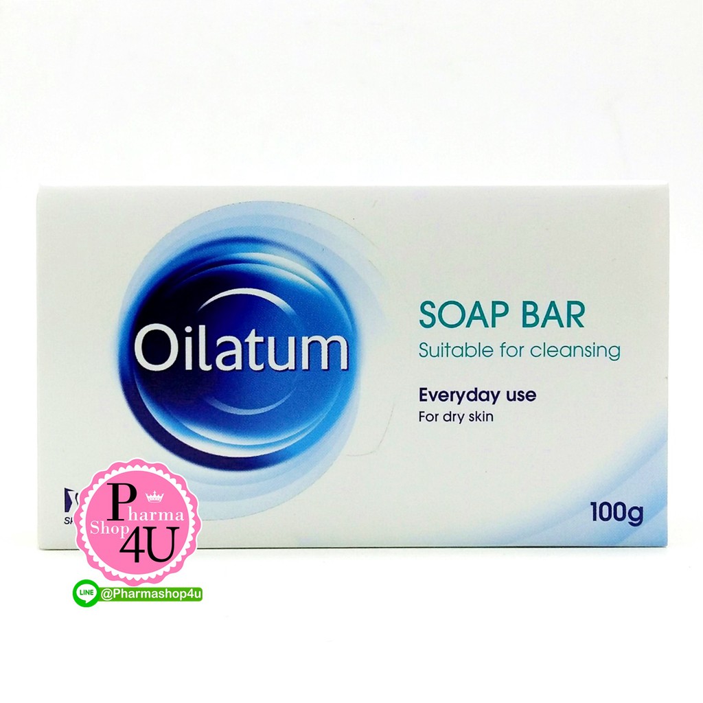 Oilatum Bar 100 g สบู่อาบน้ำสำหรับผิวแห้ง ผิวเด็กทารก ผิวแพ้คัน 1 ก้อน #3170