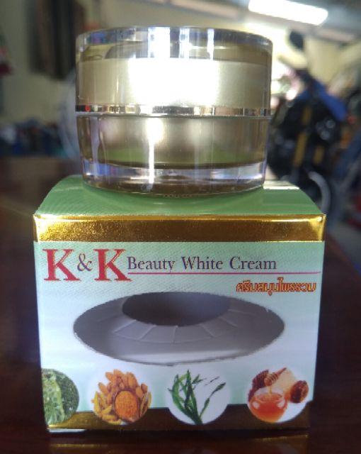 ครีมสมุนไพรรวม K&K Beauty White Cream ราคา ถูกที่สุด ดีลบีเคเค แกลเลอรีภาพที่ 2