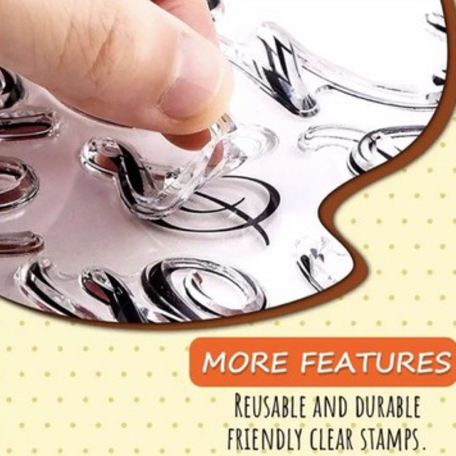 แสตมป์ลายนูน รูปตัวอักษร สําหรับตกแต่งเค้ก ฟองดองท์ เบเกอรี่ - รูปที่ 5