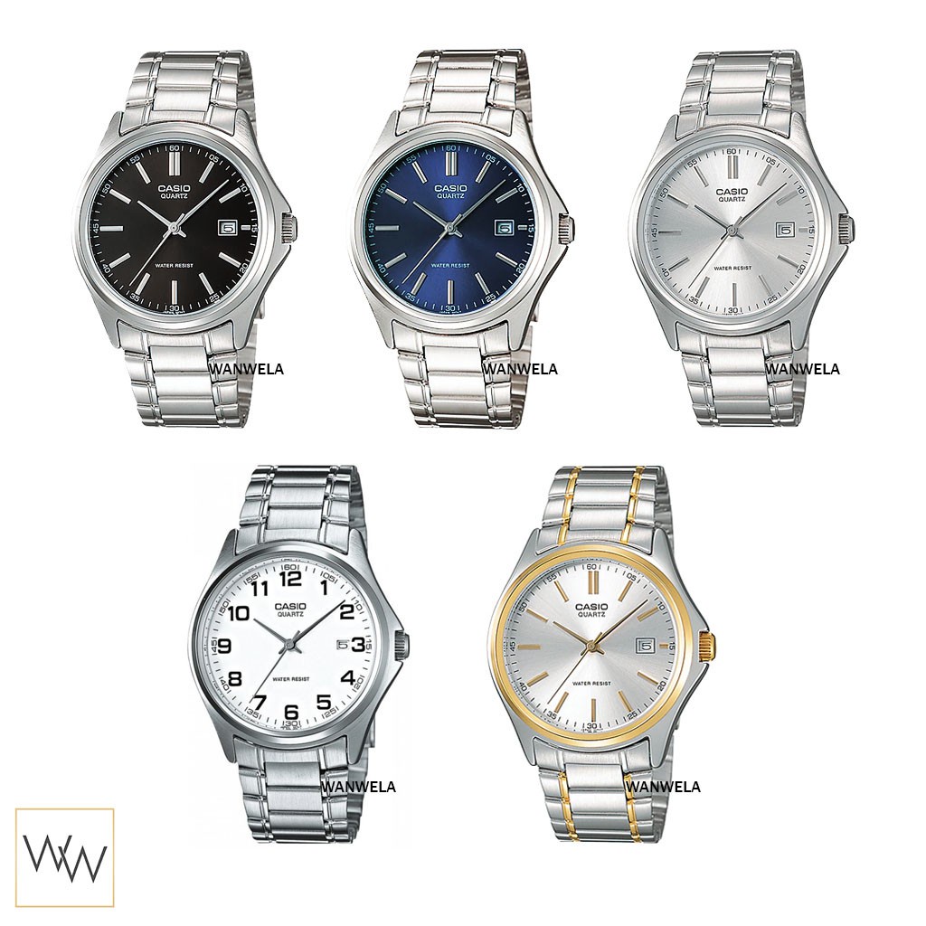 นาฬิกา นาฬิกาคู่ ชาย-หญิง [ใส่โค้ดลดเพิ่ม] ของแท้ นาฬิกาข้อมือ Casio ผู้ชาย รุ่น MTP-1183 (สายสแตนเลส)