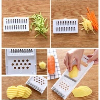 L ที่ขูดฝอย ที่ขูดมะละกอ ที่ขูดแครอท ที่ขูดผักผลไม้5in1 ที่สไลด์ผัก มีดลอน (BB074)