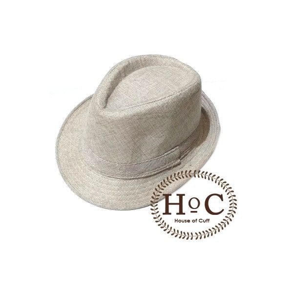 หมวก Houseofcuff Fedora หมวก FEDORA สีเทาอ่อน FLUX