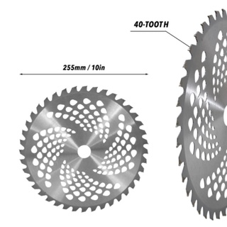ใบวงเดือน 10นิ้ว 40ฟัน ถูกสุดใบมีดตัดหญ้า ใบตัดหญ้า ติดเล็บ ใบเกี่ยวข้าว เกี่ยวหญ้า ใส่ เครื่องตัดหญ้า สะพายหลัง ทุกรุ่น
