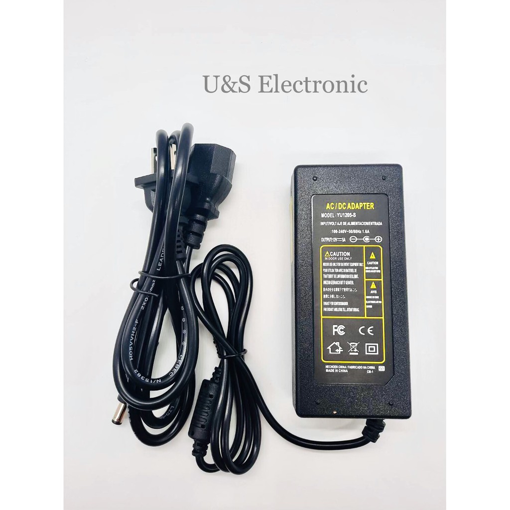 อะแดปเตอร์ 12V 5A (พร้อมส่ง)