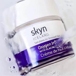 ✅✅ พร้อมส่ง ✅✅ Skyn Iceland Oxygen Infusion Night Cream  With Glacial Glower Extract  ( 56 g. )