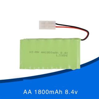 แบตเตอรี่ แบตเตอรี่รถบังคับ Ni-MH 8.4V 1800 mAhเต็ม แจ็ค KET-2P