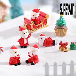 &lt;Christmas Decoration&gt; ฟิกเกอร์เรซิ่น รูปซานตาคลอส ของขวัญคริสต์มาส สําหรับตกแต่งบ้าน