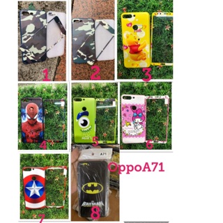 จากส่งไทย case oppo เคส+ฟิล์มกระจก oppo (A71) ลายการ์ตูน  เคส+ฟิล้ม oppoa71 a71