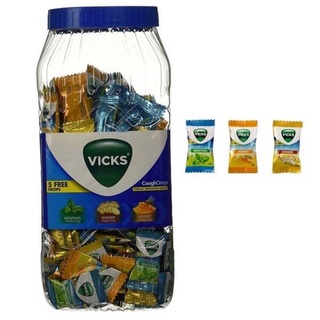 Vicks Drop ลูกอมบรรเทาอาการไอ 1 กระปุก 200 เม็ด