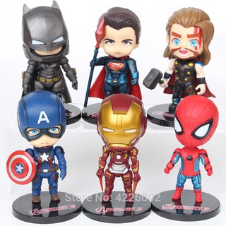 ฟิกเกอร์โมเดล The Avengers 3 Marvel Superheroes Thor PVC 6 ชิ้น