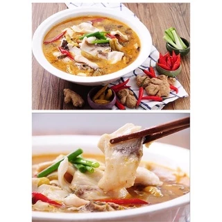 เครื่องปรุงรส ซุปปลาผักกาดดองหม้อไฟ(酸菜鱼调料）ขนาด220g ในซองมีเครื่องปรุงและผักกาดดอง ทำง่าย รสชาติหอมอร่อยระดับภัตตาคาร