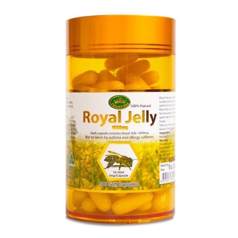 Nature's King Royal Jelly 1000 mg 120 Capsules
