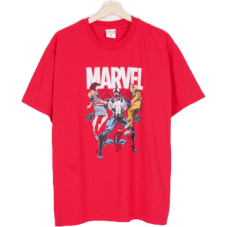 Power 7 Shop เสื้อยืดการ์ตูน ลาย มาร์เวล ลิขสิทธ์แท้ MARVEL COMICS T-SHIRTS (MVX-003)