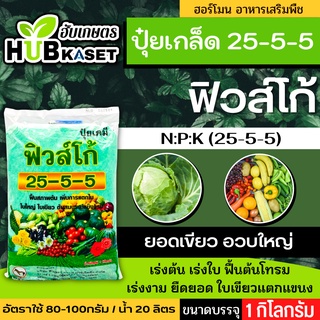 🌱 25-5-5(ปุ๋ยเกล็ดฟิวส์โก้) เร่งงาม ยืดยอด แตกแขนง ขนาดบรรจุ 1 กิโลกรัม