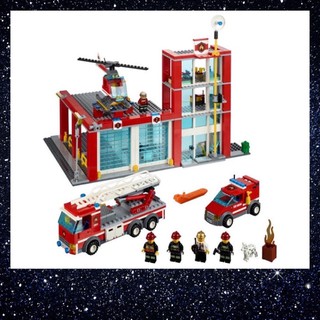 [ของแท้ มือ 1] LEGO 7208 (Year 2010): City - Fire Station / ไม่มีกล่อง