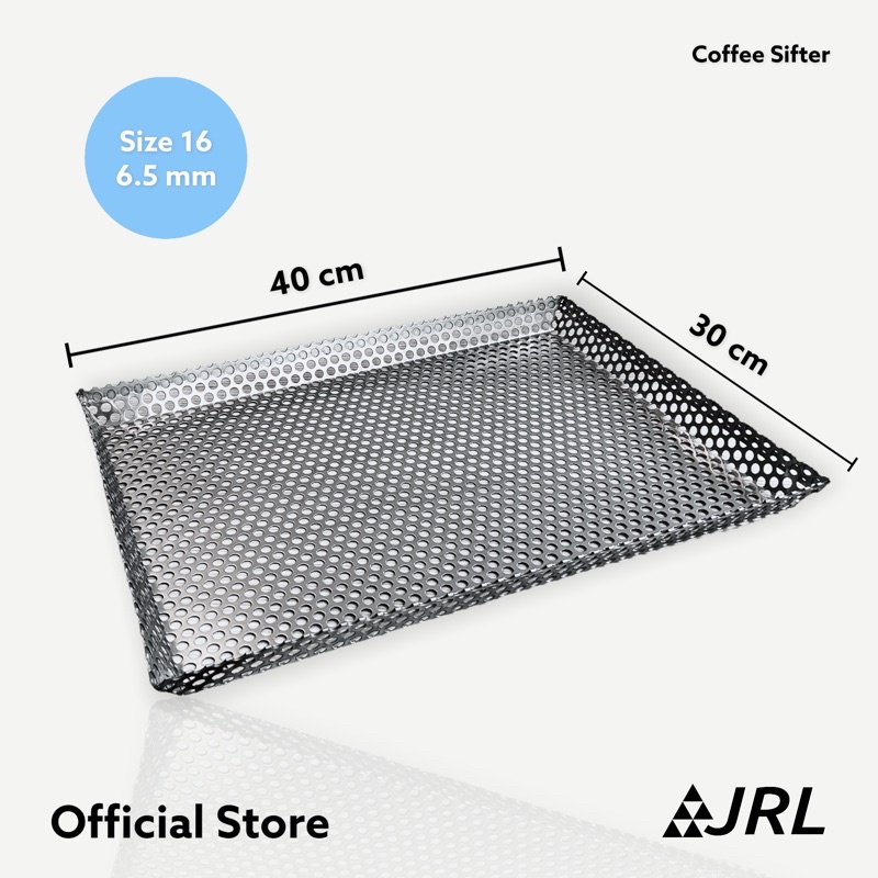 JRL Green Coffee Sieve No.15 No.16 No.12 No.20 ตะแกรงร่อนกาแฟสแตนเลส ขนาด 5/6/6.5/8 mm ตะแกรงคัดไซส์สารกาแฟ