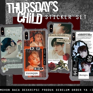 สติกเกอร์ ลายศิลปินเกาหลี KPOP TXT THURSDAYS CHILD GOOD BOY GONE BAD VER กันน้ํา สําหรับตกแต่ง ชุดเซต