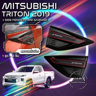 ครอบแก้มข้าง MITSUBISHI TRITON 2019 (ครอบแก้ม  MITSUBISHI ครอบแก้มข้างมิตซูบิชิ ครอบแก้มข้างมิตซู ดำด้าน ดำเงา เคฟล่าร์)