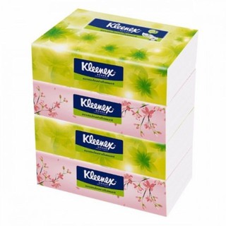 Kleenex Natural Softbox คลีเน็กซ์ เนเชอรัล ซอฟท์บ็อกซ์ กระดาษเช็ดหน้า ขนาด 115แผ่น/ห่อ บรรจุ 4ห่อ กระดาษชำระ Napkin Tiss