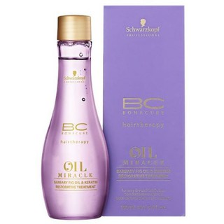 🌂Schwarzkopf BC Bonacure Barbary Fig Oil Ultimate Finishing for Very Dry and Brittle Hair 100ml. (กล่องม่วง) บำรุงผมเสีย