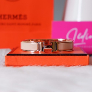 [ทักแชทก่อนสั่งซื้อ] hermes clic h bracelet 3,900 งานดีสุด สอบถามสีเพิ่มเติมได้เลยค่ะ