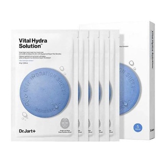 แผ่นมาส์กหน้า  Dr.Jart+ Vital,Soothing,Porecting Solution Mask กู้ผิวเเพ้ ปลอบประโลมผิว ขนาด 25 กรัม ✨