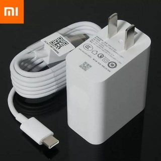 ชุดสายชาร์จแท้ Xiaomi Mi9 Wall Charger 27W QC4.0 USB Adapter Type-C Cable For Xiaomi Mi9 Mi 8 Lite Redmi note7