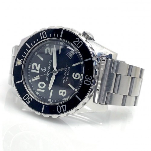ZENO-WATCH BASEL Army Diver 300m 485N Automatic Date Unisex ขนาด 40 mm.