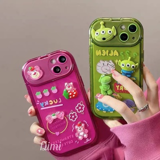 เคสลายการ์ตูนนูน เคสมีกระจก กล้องตั้งได้ สำหรับ ไอโฟน 7plus 8plus i11 i12 12pro 12promax i13 13pro 13promax